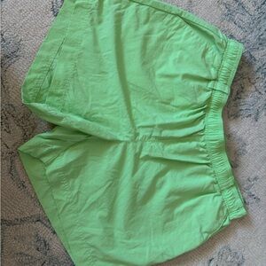 Lime Green Women's Athletic Shorts